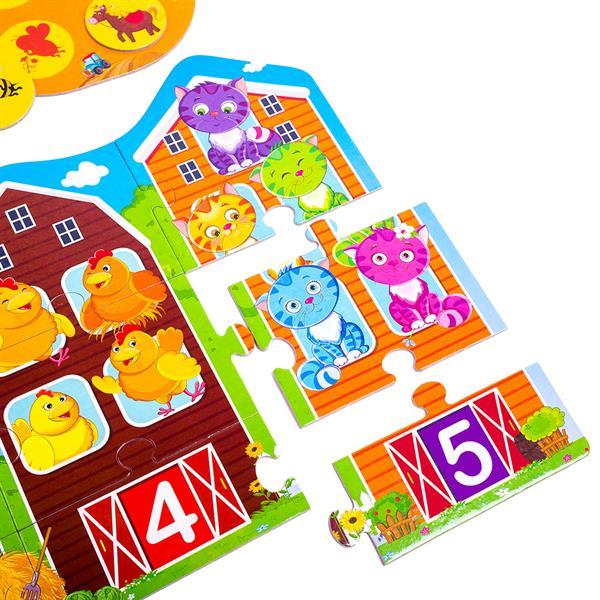 Розвивальний набір Vladi Toys 3 в 1 Ферма