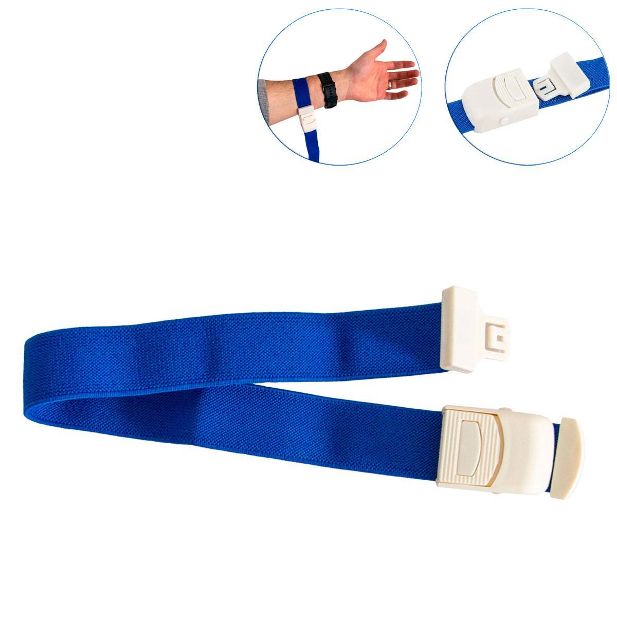 Джгут для забору крові 40*2.5 см Синій джгут медичний автоматичний, венозний джгут із застібкою (ST)