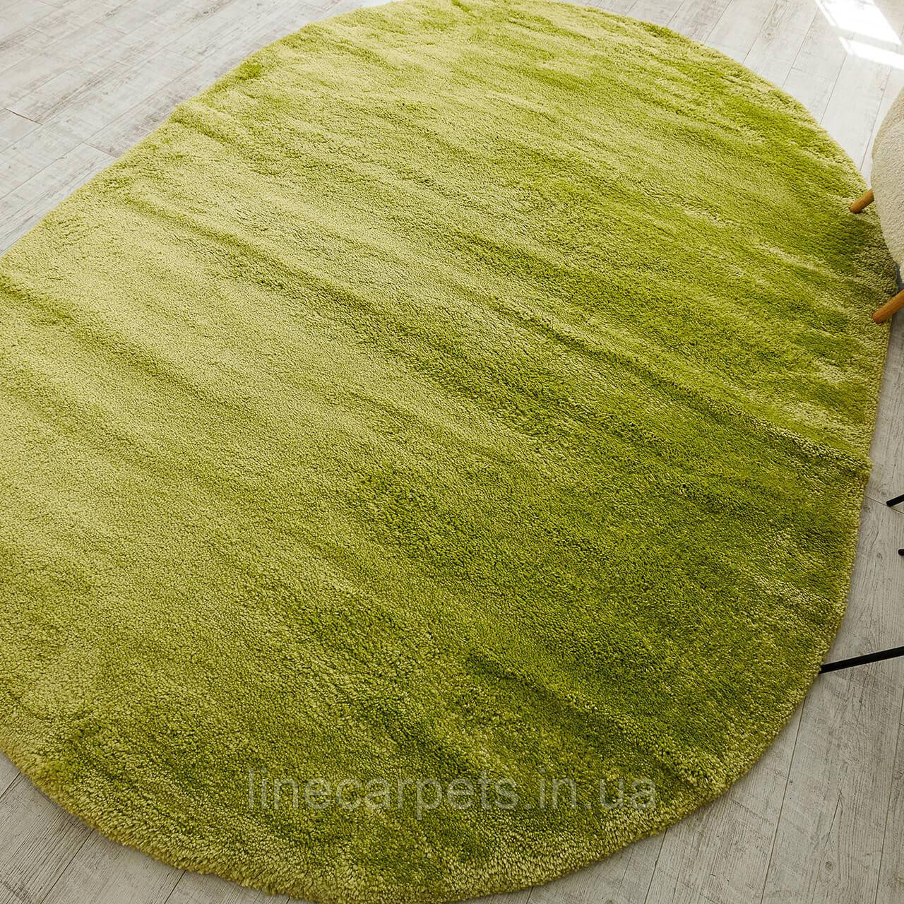 Ворсистий килим зелений LOTUS PC00A p.green-f.green, фото 1