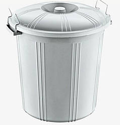 Бак господарський Bee Home з кришкою + метал зажим 70 л поліпропілен (AK 227)