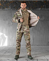 Тактичний костюм на овчині Multicam осінь армійська військова форма на овчині з тканини Софтшел/Softshell