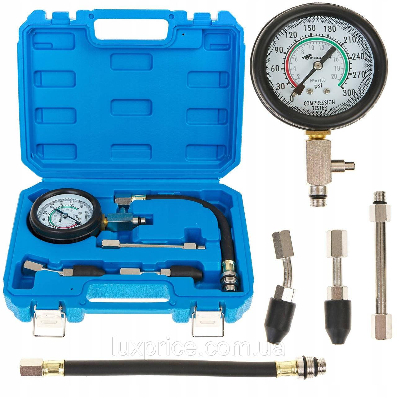 Компресометр для бензинових двигунів 0-20 bar (0-300 psi) Falcon F06007    Luxprice
