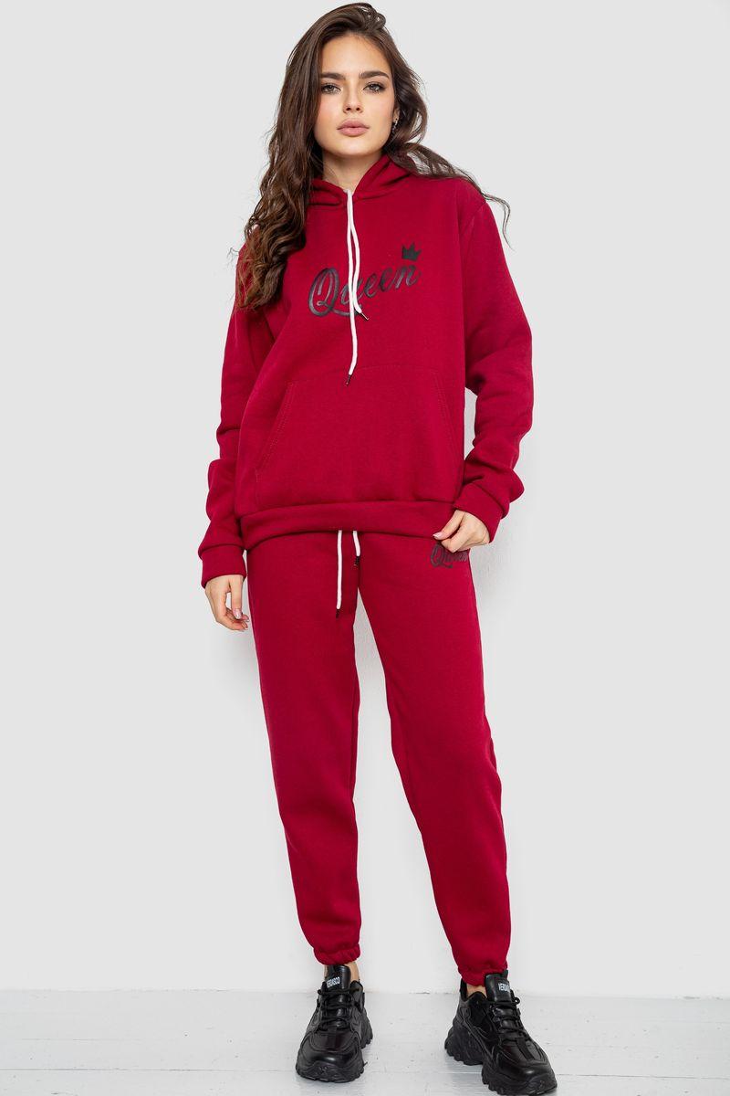 Спортивний костюм жіночий, колір бордовий, 244R4236, фото 1