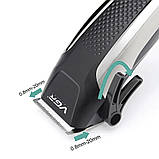 Машинка для стриження волосся VGR V-120 набір для стриження, професійна дротова машинка для стриження, фото 3