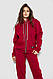 Спортивний костюм жіночий на флісі, колір бордовий, 244R1555, фото 2