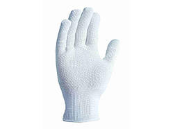 Перчатки робочі з ПВХ-крапкою №4429 р.10(XL) поліестер трикотажні, білі Лайт ТМ DOLONI
