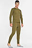 Термобілизна чоловіча на флісі кольору хакі 194109P, фото 2