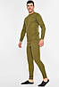 Термобілизна чоловіча на флісі кольору хакі 194110P, фото 2