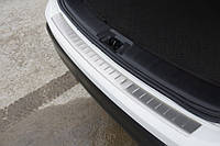 Накладка на задний бампер OmsaLine (2014-2017, Нержавейка) для Nissan Qashqai