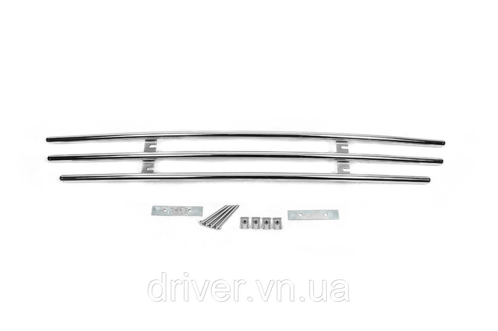 Решетка цельная (нерж) 2008-2012 для Peugeot Partner Tepee