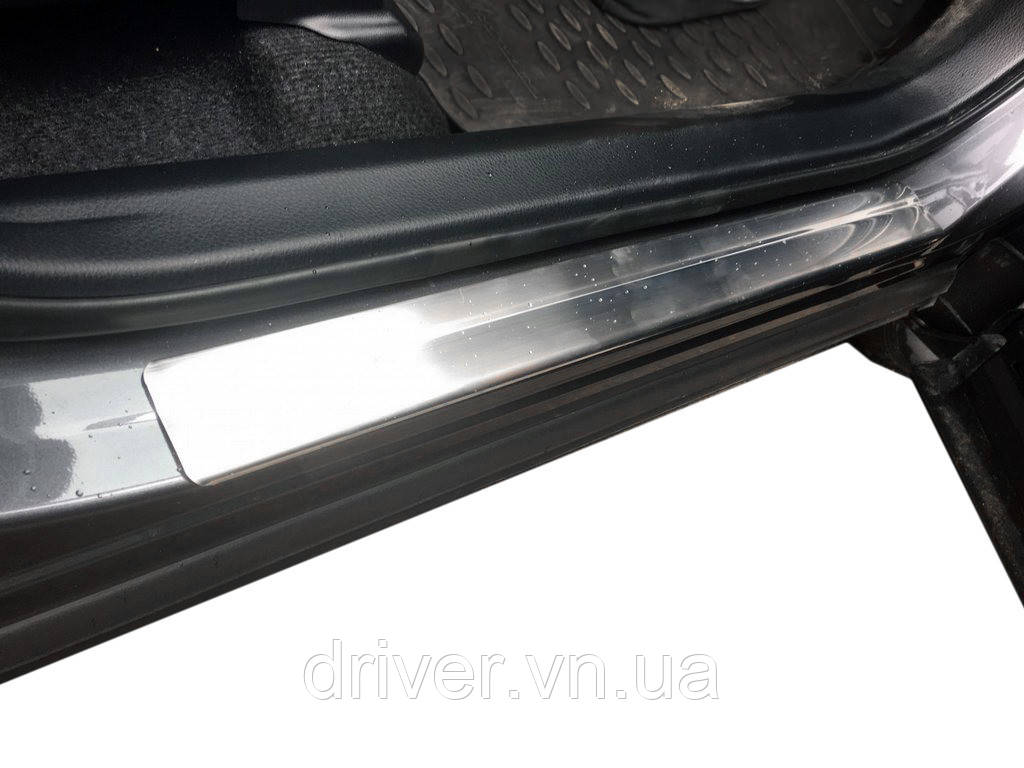 Накладки на пороги OmsaLine (4 шт, нерж) для Toyota Rav 4 2013-2018 гг