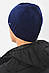 Шапка чоловіча на флісі синього кольору 193799M, фото 2