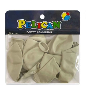 Кульки 10' (26 см) вінтажний молочний 10 шт/уп Бежевий Pelican 811070 KNZ