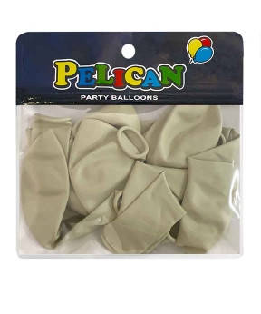 Кульки 10' (26 см) вінтажний молочний 10 шт/уп Бежевий Pelican 811070 KNZ, фото 1