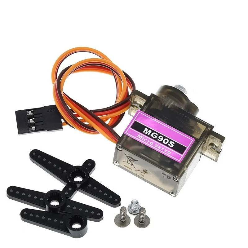Сервопривід Servo Motor MG90S 360°, цифровий, металевий редуктор, для FPV дронів