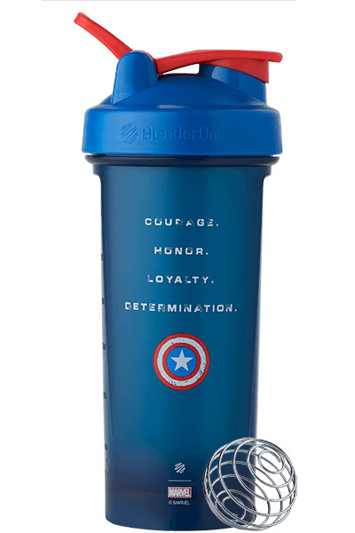 Шейкер спортивний BlenderBottle Classic Loop PRO 28oz/820ml Marvel Capitan Amerika (600557), фото 1