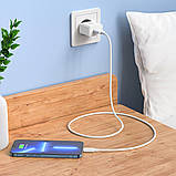 Мережевий зарядний пристрій HOCO C106A Leisure single port charger 10,5W White, USB-A, 5V/2.1A, фото 8