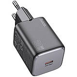 Мережевий зарядний пристрій HOCO N40 Mighty single port PD20W charger Black, фото 4
