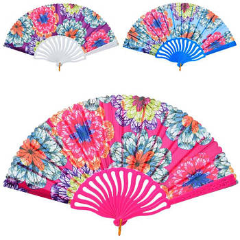 Віяло квіти 23см 2,5-23-2см JD2668 G-Rich