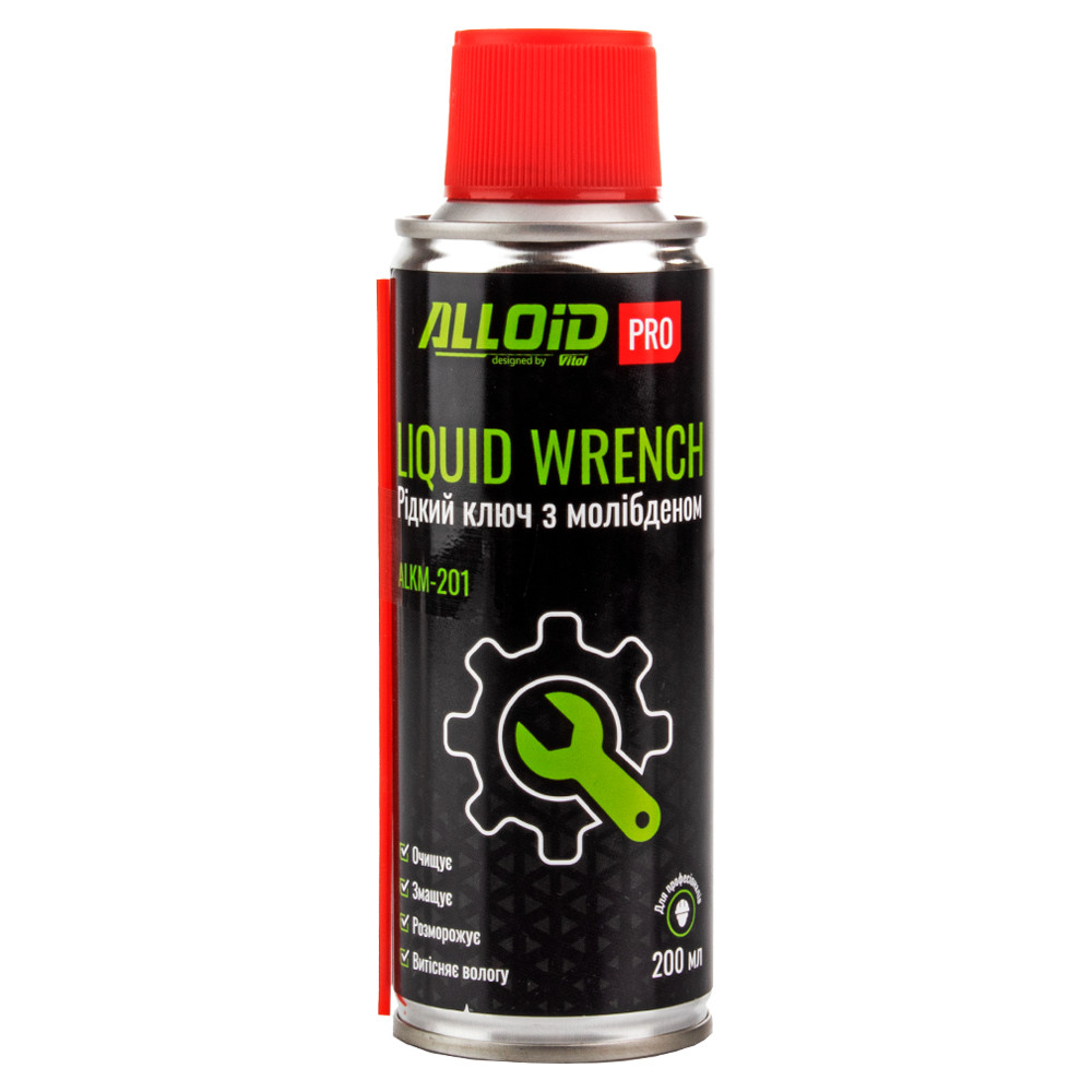 Мастило «рідкий ключ» із молібденом ALLOID PRO 200 мл (ALKM-201)