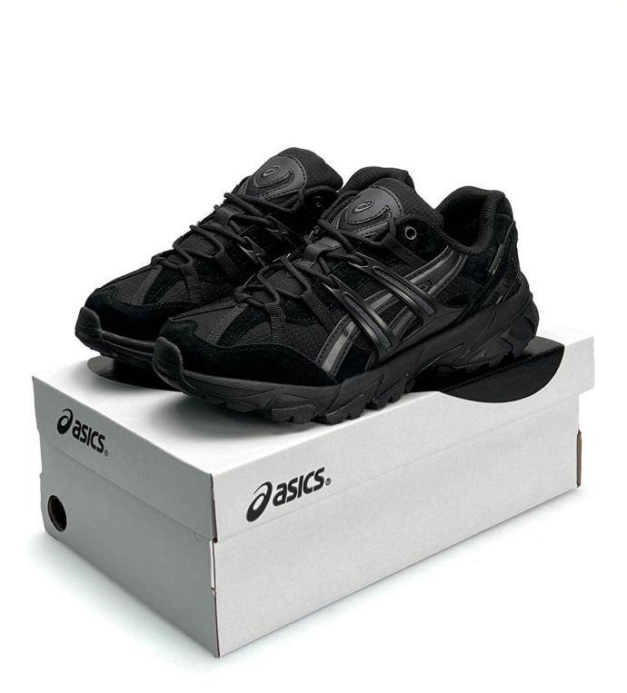 Чоловічі зимові Термо кросівки Asics Gel-Sonoma 15-50 gtx termo Black Асікс Гель Сонома Гортекс чорні теплі осінь зима