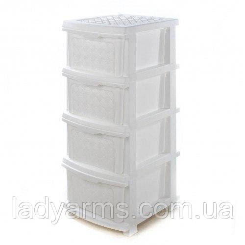 Комод великий на 4 шухляди 34*40*86см білий