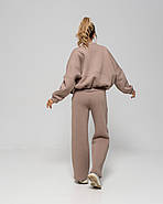 Жіночий теплий спортивний костюм світшот-oversize та штани, фото 6