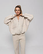 Жіночий теплий спортивний костюм світшот-oversize та штани, фото 3