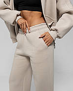 Жіночий теплий спортивний костюм світшот-oversize та штани, фото 7