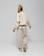 Жіночий теплий спортивний костюм світшот-oversize та штани, фото 5