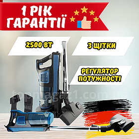 Вертикальний пилосос Domotec 2000 Вт маневрений пилосос із циклонним фільтром та щілинною насадкою