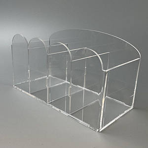 Акрилова підставка під пилочки, пензлики, ручки, канцтовари