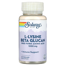 Solaray L-Lysine with Beta Glucan 1000 mg 60 veg caps