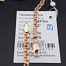 Позолочена срібна цепочка з хрестиком чоловіча. Срібний ланцюжок бісмарк в позолоті срібло 925. 50 см, фото 9