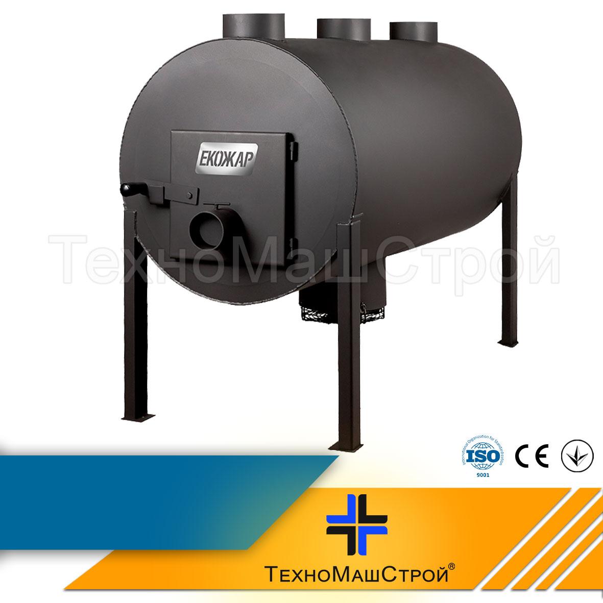 Піч буржуйка Екожар ПРО 700 з вбудованим вентилятором, фото 1