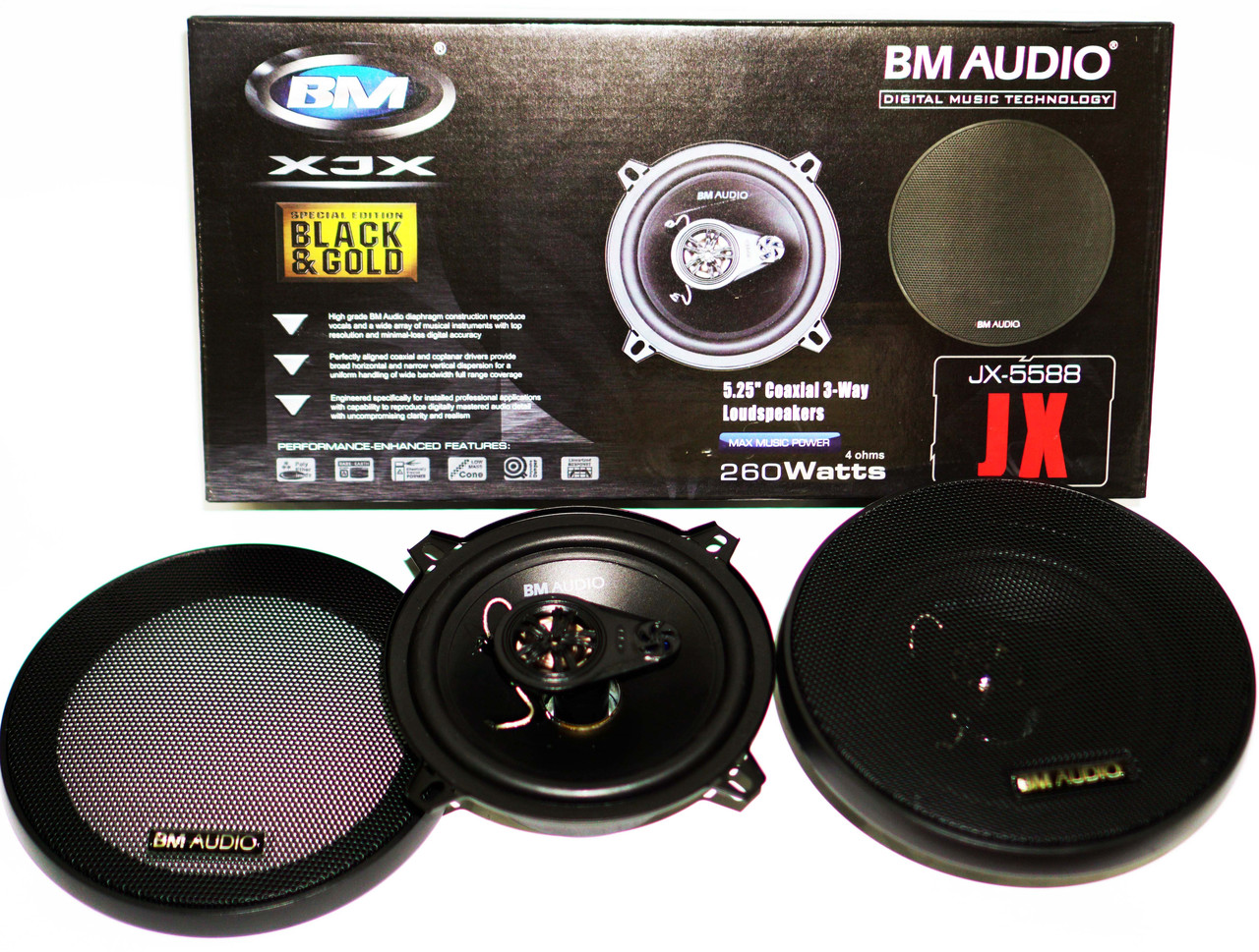 13см BOSCHMANN BM AUDIO JX-5588 260W 3х смуга