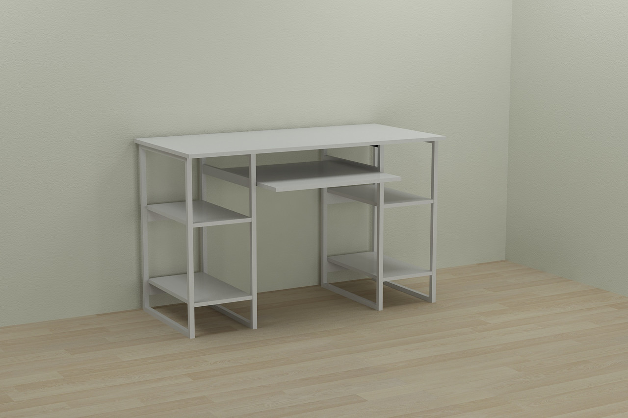 Комп'ютерний стіл Ferrum-decor Тім 75x120x60 білий ДСП Біле 16мм