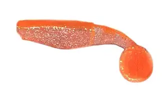 Силікон L&K Predator 9см 2шт Glitter Orange /Clear/Orange Tail