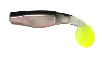 Силікон L&K Predator 9см 2шт Black/Green/Clear/Lemon Tail