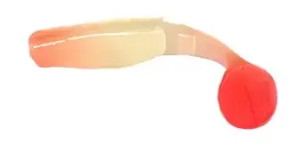 Силікон L&K Predator 9см 2шт Fluo /Red Head-Tail