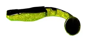 Силікон L&K Predator 9см 2шт Glitter Black/Green/Black Tail