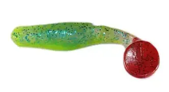 Силікон L&K Predator 9см 2шт Glitter Blue/Green/Red Tail