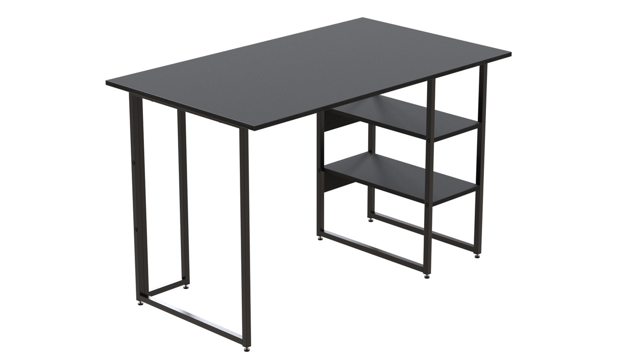 Комп'ютерний стіл Ferrum-decor Кевін 75x100x60 чорний ДСП Сосна Кембра 16мм