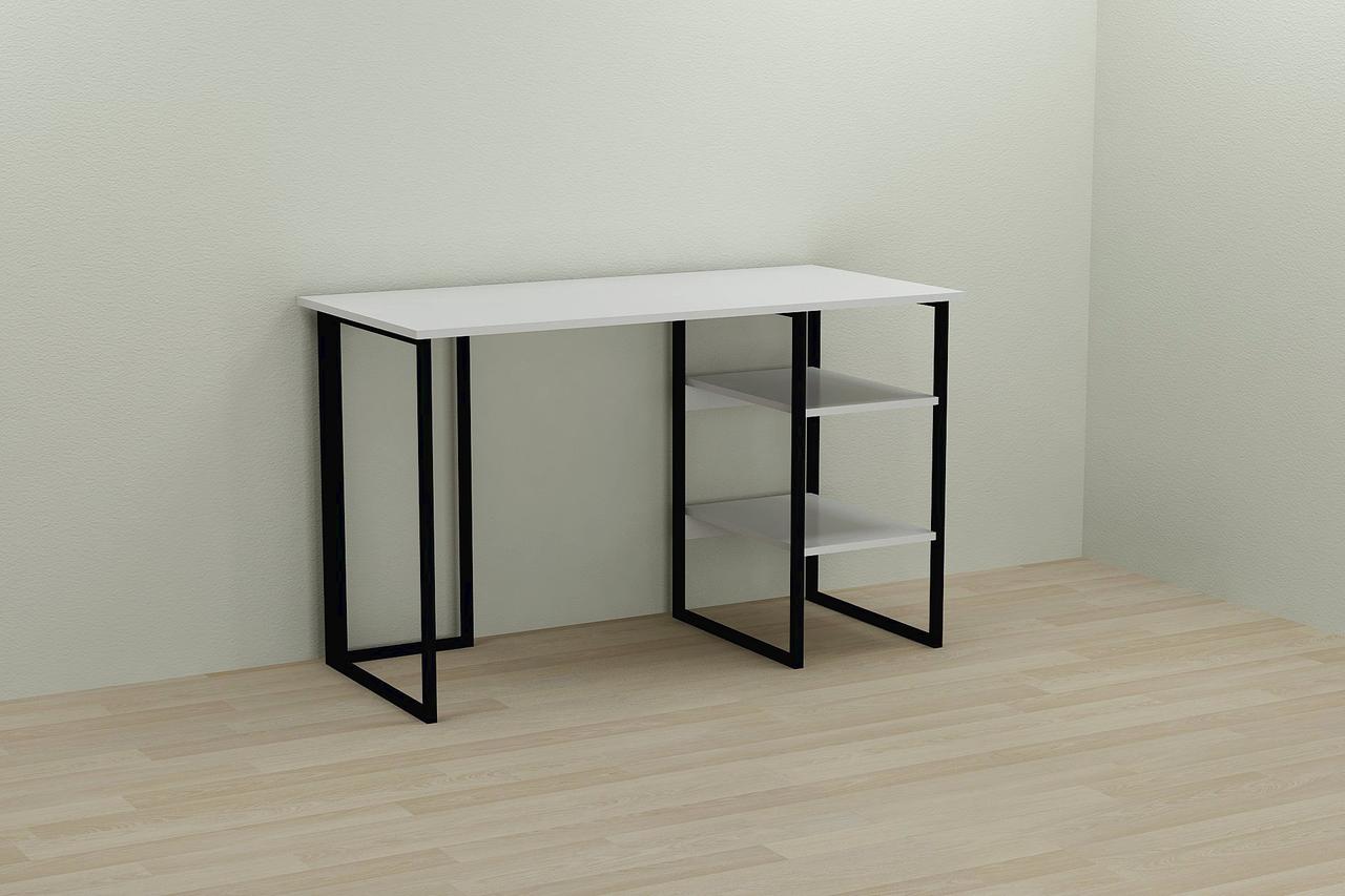Комп'ютерний стіл Ferrum-decor Кевін 75x140x70 чорний ДСП Біле 16мм