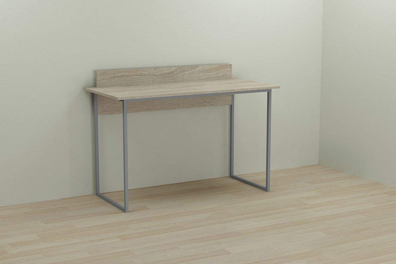 Комп'ютерний стіл Ferrum-decor Скай 75x120x60 сірий ДСП Дуб Сонома 16мм