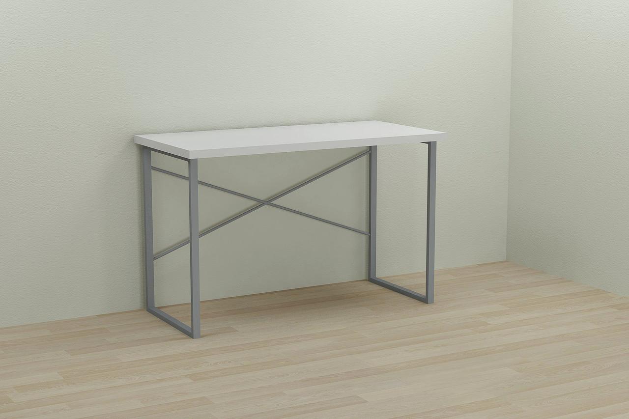 Комп'ютерний стіл Ferrum-decor Дейв 75x140x60 сірий ДСП Біле 32мм, фото 1