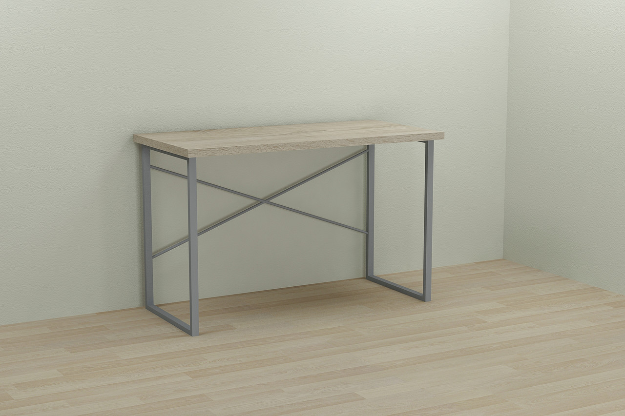 Комп'ютерний стіл Ferrum-decor Дейв 75x120x60 сірий ДСП Дуб Сонома 32мм, фото 1