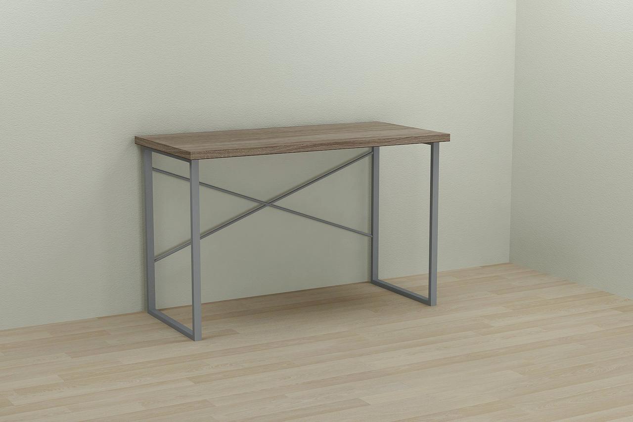 Комп'ютерний стіл Ferrum-decor Дейв 75x140x70 сірий ДСП Дуб Сонома Труфель 32мм