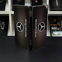 Нарди скляні з деревом MERCEDES-BENZ 50×24×6см на подарунок, фото 4