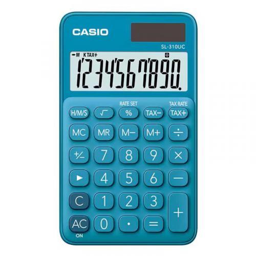 Калькулятор кишеньковий 10 розрядів синій Casio